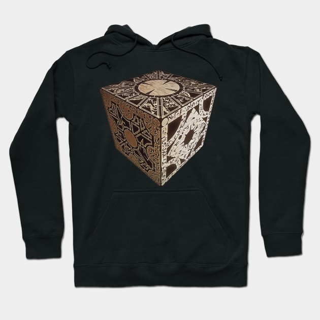 Cenobite Lament Configuration Puzzle Box Hoodie by Meta Cortex